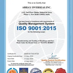 FLYING BERRY Pack Of 3  Pure Cotton 3-Ply Anti Pollution Multi Layers Washable Face Mask image 3