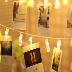 SPARK WORLD Yellow LED Photo Clip String Lights-picture-3