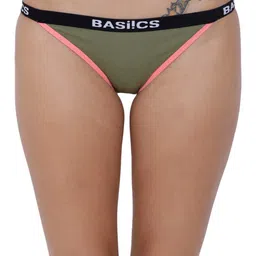 BASIICS by La Intimo Pack of 8 Coral & White Briefs image 2