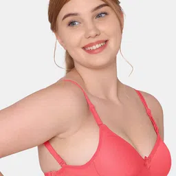 KOMLI Pack Of 3 Full Coverage Lightly Padded Cotton Everyday Bra With All Day Comfort image 2
