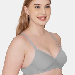 KOMLI Pack Of 2 Full Coverage Lightly Padded Seamless Cotton T-shirt Bras- All Day Comfort image 4