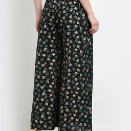 GRACIT Women Pack Of 2 Red & Black Printed Flared Knitted Ethnic Palazzos image 4