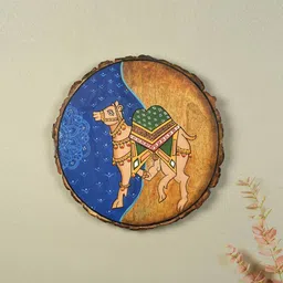 AAKRITI ART CREATIONS Pichhwai Camel Wall Art-picture-38