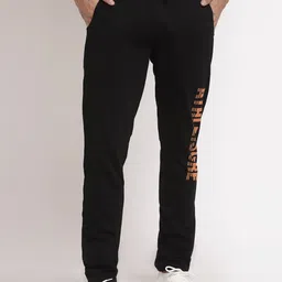 Club York Men Black Typography Printed Track Pants-image-28