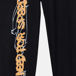 KiddoPanti Boys Need for Speed Printed Mid-Rise Pure Cotton Joggers image 3