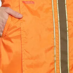 Sethukrishna Men Orange & Green Solid Ready Made Dhoti image 5