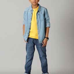 KiddoPanti Boys Pure Cotton Shirt & T-shirt with Trousers-picture-47