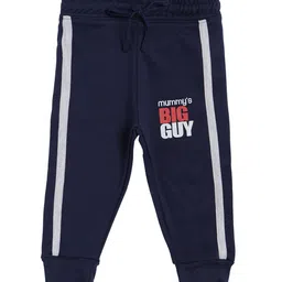 Bodycare Kids Boys Typography Printed Mid Rise Cotton Joggers-picture-50