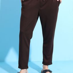 HIGHLANDER Men Popcorn Structured Slim Fit Trousers-picture-39