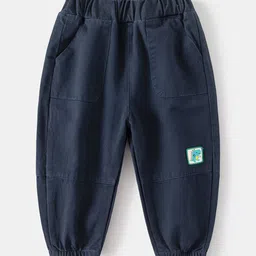 StyleCast Boys Navy Blue Mid Rise Joggers-picture-8