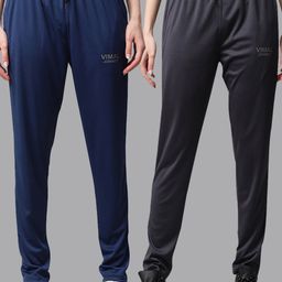 mack jonney VIMAL JONNEY Women Pack Of 2 Solid Track Pants-picture-15