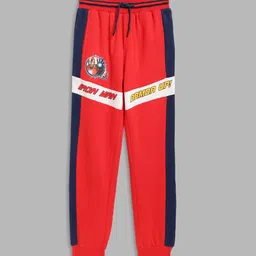 Blue Giraffe Boys Red & Navy Blue Iron Man Regular Fit Joggers-picture-31