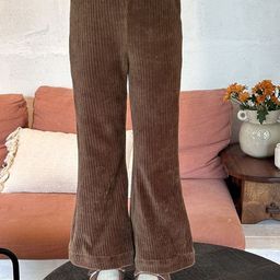 LULU & SKY Girls Corduroy Flared Trousers-picture-42