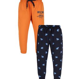 PLUM TREE Boys Pack Of 2 Printed Pure-Cotton Joggers-picture-4
