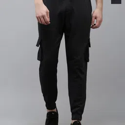 MADSTO Men Pack Of 2 Regular Fit Cotton Joggers-picture-4