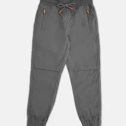 Pantaloons Junior Boys Grey Solid Cotton Joggers-picture-10