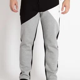 Status Quo Men Colourblocked Mid Rise Track Pants-image-88