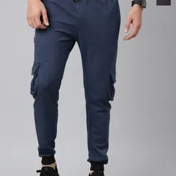 MADSTO Men Pack Of 2 Regular Fit Cotton Joggers-picture-2