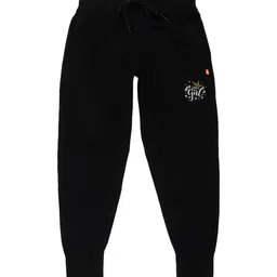 PROTEENS Girls Black Solid Cotton Joggers-picture-30