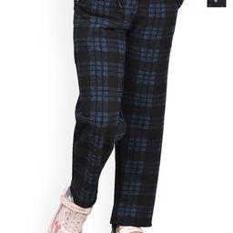 BAESD Girls Pack of 2 Checked & Printed Mid-Rise Dry-Fit Track Pants-picture-36