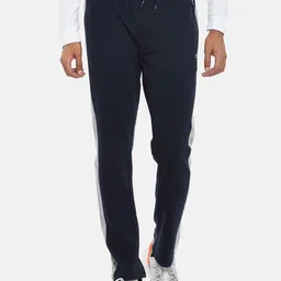 Ajile by Pantaloons Men Navy Blue Solid Cotton Slim-Fit Track Pants-picture-41