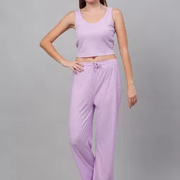 NEUDIS Women Ribbed Lounge Pants-picture-44