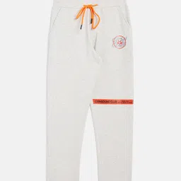 Crimsoune Club Boys Off White Printed Straight Fit Track Pants-picture-10