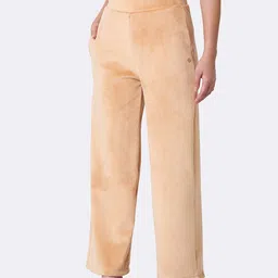 Van Heusen Athleisure Women Zipper Pocket High Waist Wide Leg Velour Pants image 5