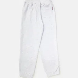 Gini and Jony Boys White Solid Cotton Track Pants image 2