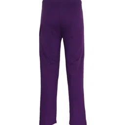 mack jonney VIMAL JONNEY Unisex Kids Pack of 2 Green & Purple Solid Track Pants image 4