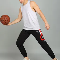 YUNEK Men Printed Regular Fit Mid-Rise Rapid-Dry Joggers image 4