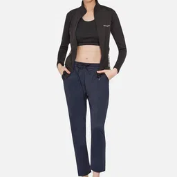 ARMISTO Women Navy Blue Straight Fit All Weather Dry Fit Track Pants-picture-19
