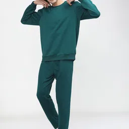 HIGHLANDER Men Blue Solid Slim-Fit Track Pants image 5