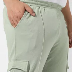 Instafab Plus Men Plus Size Regular Fit Cotton Joggers image 3