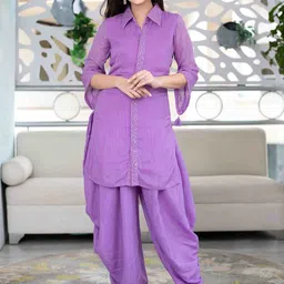 Label Shaurya Sanadhya Striped Sequinned Kurta with Patiala-picture-16