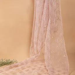 KASYA Ethnic Motifs Embroidered Net Dupatta with Gotta Patti image 2