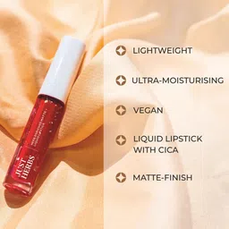 Just Herbs Herb-Enriched Matte Liquid Lipstick 2 ml - Fuchsia Pearl 08 image 3