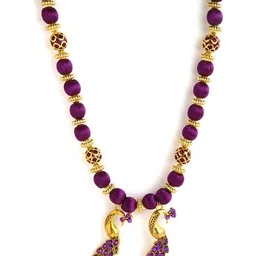 AKSHARA German Silver Brass-Plated Handcrafted Necklace image 2