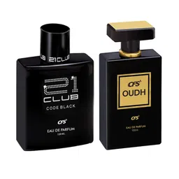 CFS 21 Club Code Black & Oudh Black Set Of 2 Long Lasting Eau De Parfum - 100ml Each-picture-25