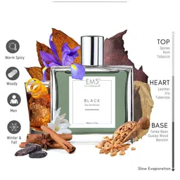 EM5 Men Black Long Lasting Eau De Parfum - 50ml image 2