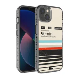 DailyObjects Off-White & Black Printed iPhone 13 Mini Back Case-picture-33