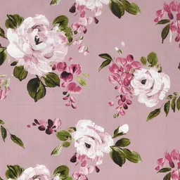 Salona Bichona Pink & White Floral Pure Cotton 120 TC King Bedsheet with 2 Pillow Covers image 3