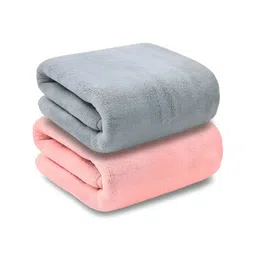 Signature Pink & Grey 2 Pieces Cotton 350 GSM Towel Set-picture-30