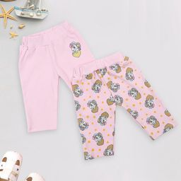 MeeMee Kids Girls Pack Of 2 Printed Leggings-picture-1