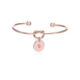 Yellow Chimes Women Rose Gold-Plated Cuff Bracelet image 2
