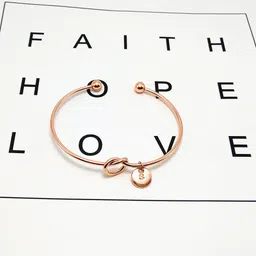 Yellow Chimes Women Rose Gold-Plated Cuff Bracelet image 3