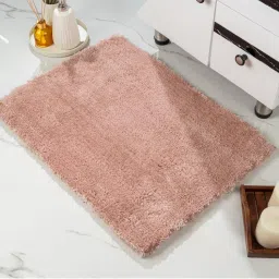 Saral Home GIA Soft Microfiber Non Slip Fluffy Soft Bath Mats Solid - Pink-picture-12