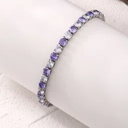 Designs & You Women Silver-Plated Cubic Zirconia Wraparound Bracelet image 4