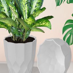 Kuber Industries White 4 Pieces Indoor Planter-picture-40
