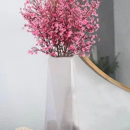 Homesake Pink & Brown Gypsophila Artificial Flower-image-5